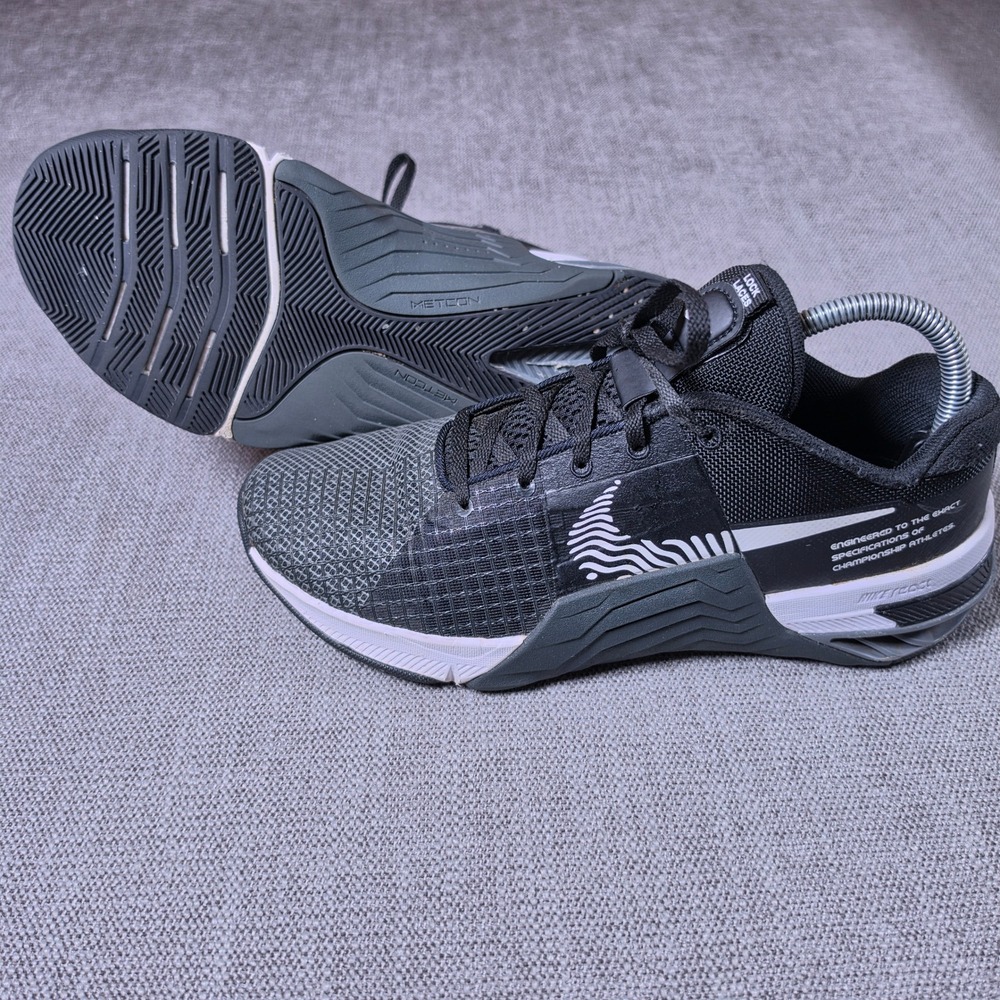 Nike Metcon 8 Mens 8 Black Grey Training Shoes DO9328-001 React Hyperlift